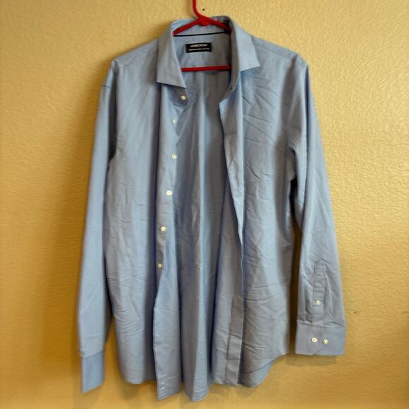 Nordstrom brand tech-smart extra trim fit long sleeve button up shirt men’s - Picture 1 of 2